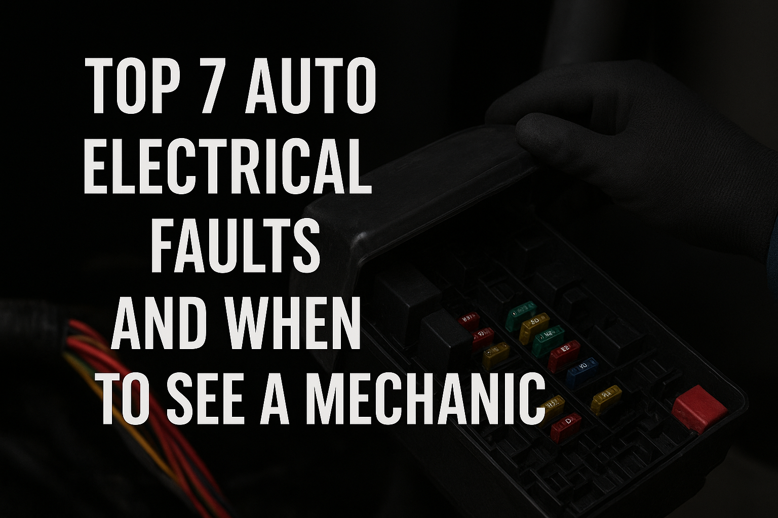 Top 7 Auto Electrical Faults and When to See a Mechanic